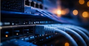 Illustration abstraite représentant un signal réseau stable pour l'IPTV