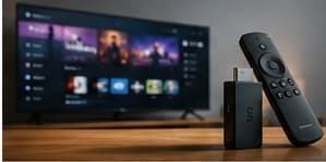 Comparaison illustrée entre une Smart TV et une clé de streaming pour l'IPTV