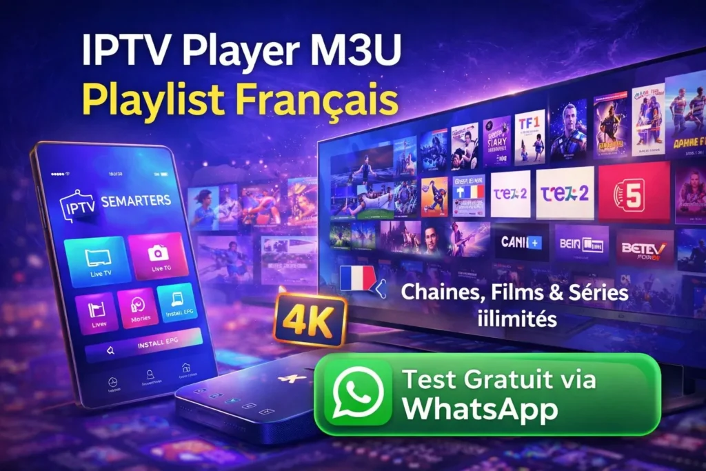 iptv player m3u playlist français