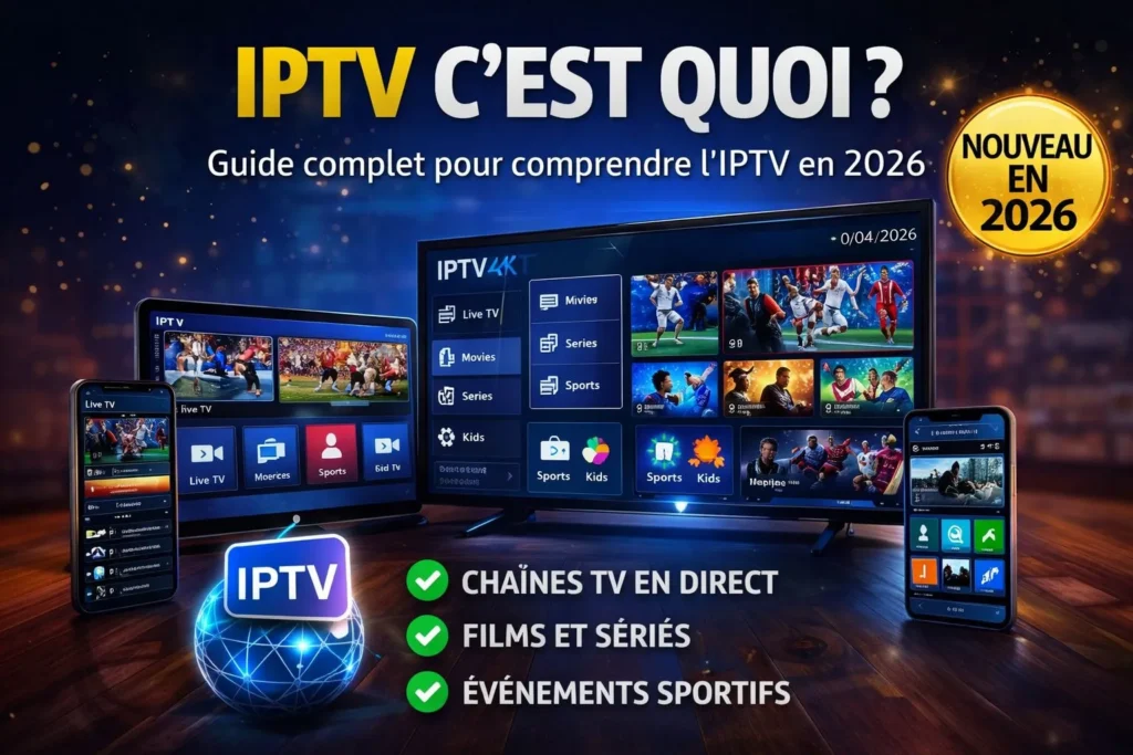 IPTV c’est quoi explication IPTV France application IPTV chaînes TV en ligne