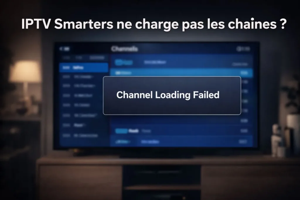 IPTV Smarters ne charge pas les chaînes solution problème IPTV Android Smart TV