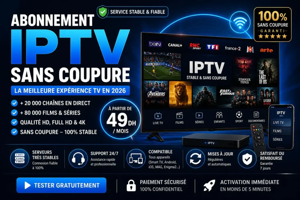 abonnement iptv sans coupure